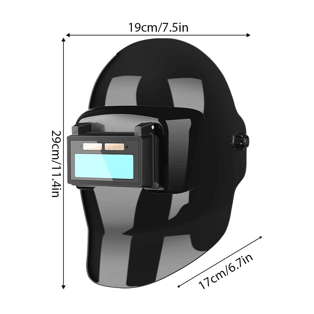 Auto Darkening Welding Helmet with Light,True Colorful Blue Light Blocking, Auto Darkening Welding Helmet, Welder Mask for TIG MIG ARC and Grind - Type A