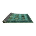 thumbnail image 2 of Ahgly Company Indoor Rectangle Oriental Turquoise Blue Industrial Area Rugs, 5' x 7', 2 of 4
