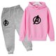 thumbnail image 4 of Sudadera y pantalón de primavera y otoño para niños, traje de 2 piezas, ropa para niño y niña, diseño estampado, sudadera con capucha, chándal informal, traje deportivo, 4 of 4