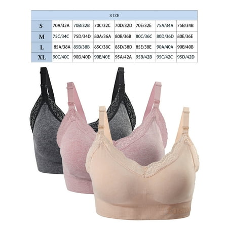 

iClosam front buckle without steel ring pregnant breastfeeding underwear/spot/neutral packaging bag/hot English washing mark
