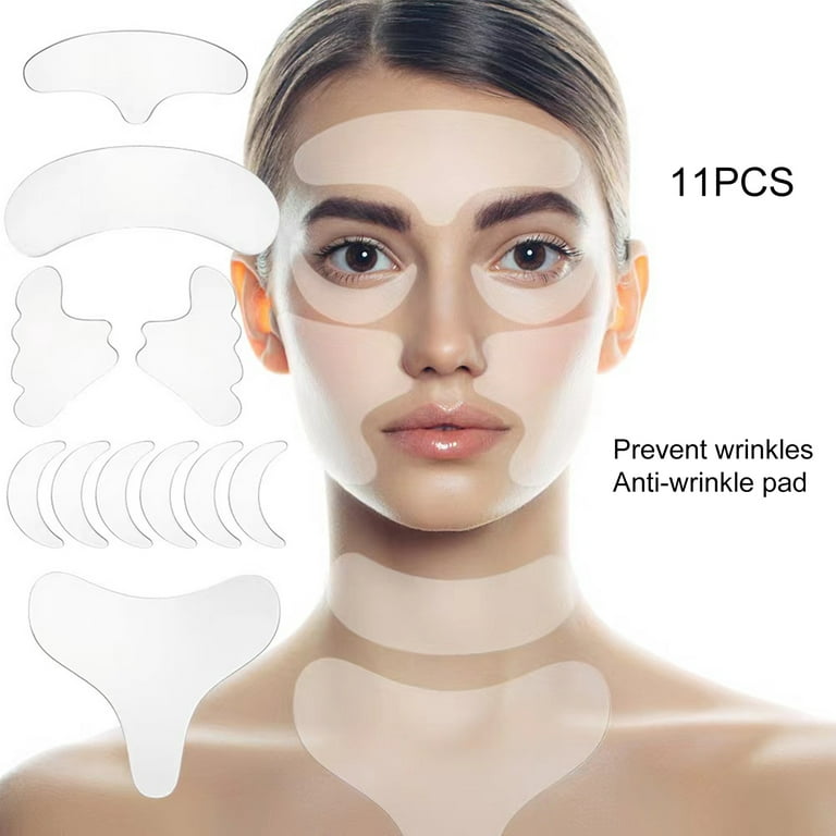 FaLX Face Wrinkle Prevention Patch, 1 Set - Soft Transparent Traceless  Invisible Chest Pad, Skin Lines Prevention, Reusable, Eyes Neck Forehead
