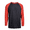Red Charcoal Gray, variant on Men's Essentials Top Pro Long Sleeve Baseball Tee - Red Charcoal Gray
