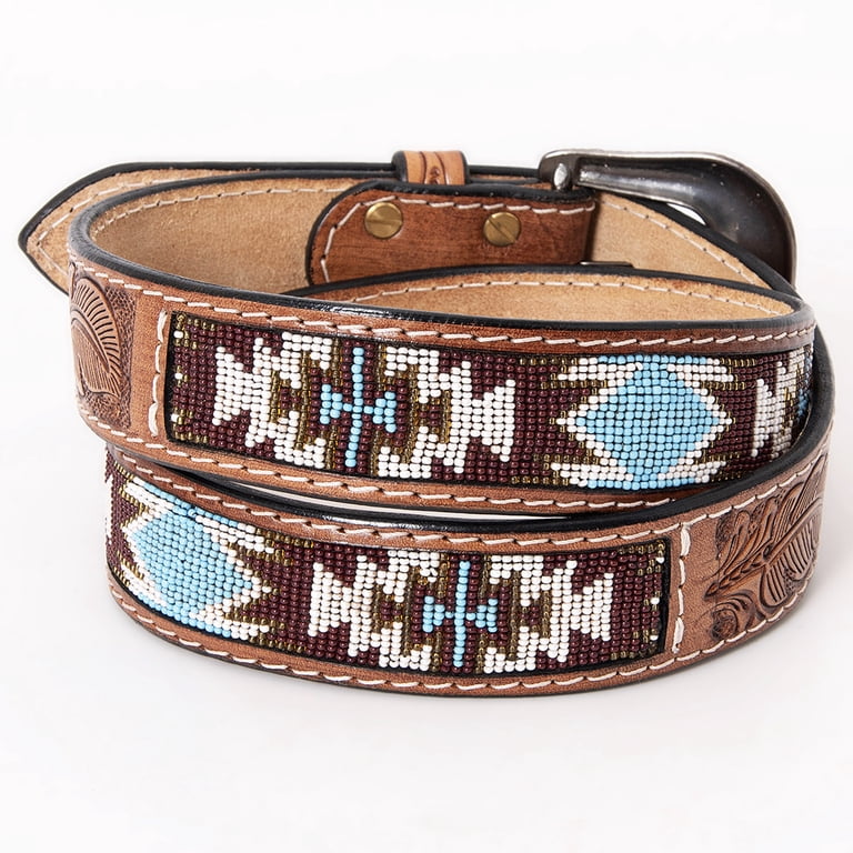 HILASON Western Genuine Leather Belt for Men Women Cowboy  display picture 3