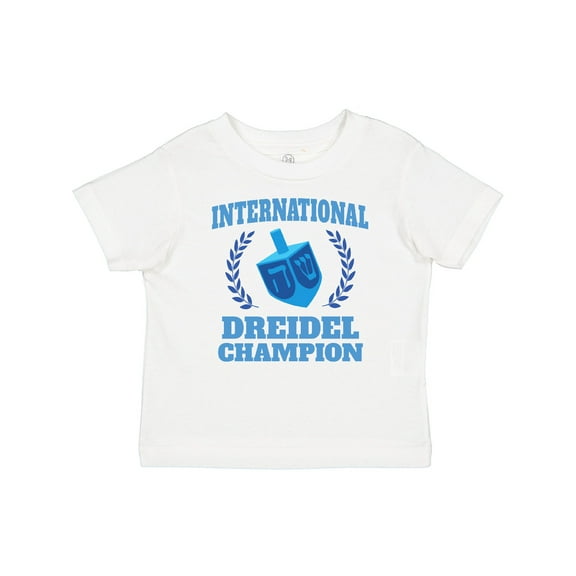 Inktastic Dreidel Champion Hanukkah with Blue Laurels Boys or Girls Baby T-Shirt