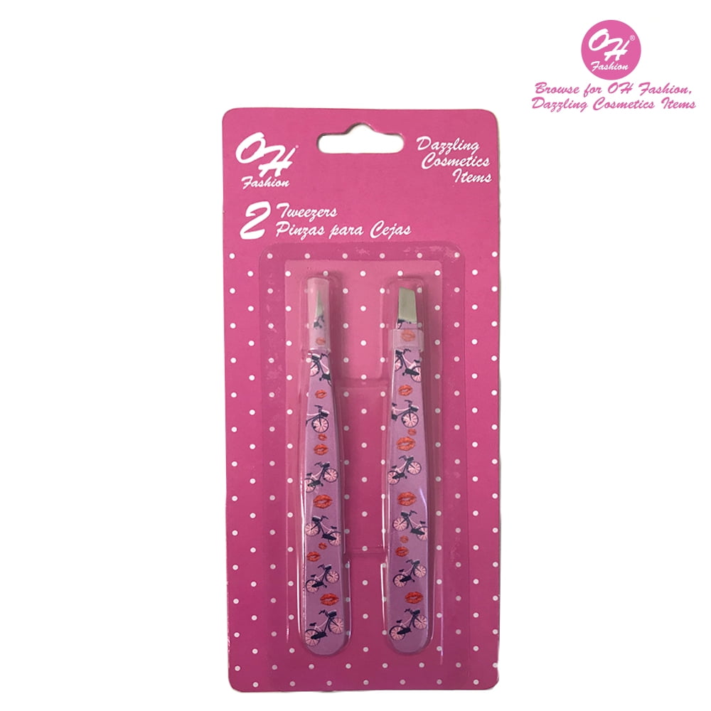 OH Fashion Tweezers Set Discover San Francisco Set of Slant and Point Tip Tweezers Kit 2 pieces Eyebrow Kit