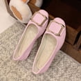 thumbnail image 2 of Pink Womens Flat Shoes Slip On Casual Wear With Decorative Buckle Soft Mesh Upper for Everyday Comfort Available In Pink Size 6, 2 of 3