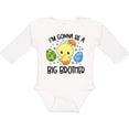 thumbnail image 3 of Inktastic Easter I'm Gonna Be a Big Brother with Green and Blue Eggs Boys Long Sleeve Baby Bodysuit, 3 of 5
