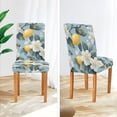thumbnail image 3 of Yayeee 2 Pack Dining Chair Covers Stretch Parson Chairs Slipcovers Seat Protector, Lemon Pattern, 3 of 6