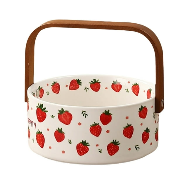 Ceramic Portable Fruit For Outdoor Camping Snack Storage And Afternoon Tea Display – Ideal For Gatherings Fridge Glass Storage Containers Food Container with Utensils Glass Small Containers with Lids