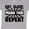 thumbnail image 4 of Inktastic Eat, Sleep, Muay Thai, Repeat Boys or Girls Baby Bodysuit, 4 of 5