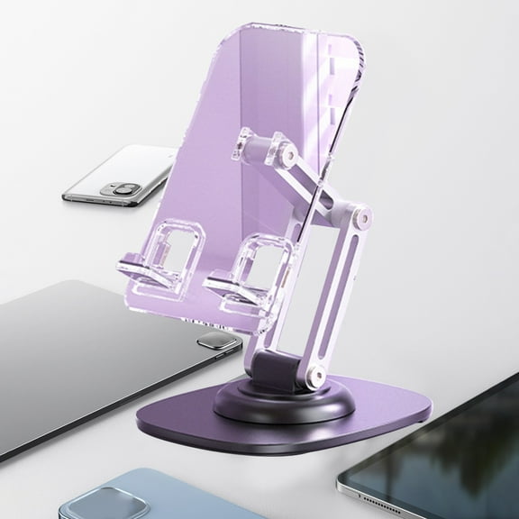 Rotating Magnetic Phone Mount with 1800° Viewing Angle Portable Folding Car Desktop Holder