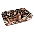 thumbnail image 2 of Rose Leopard Soft and Warm Printed Throw Blanket - Lightweight Microfiber Blankets for Sofa, Bed, Couch, Office, and Camping - Customizable Comfort, 2 of 6