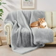 thumbnail image 6 of Eurhowing 71"x91" Fleece Throw Blanket for Couch, Super Soft Cozy Ribbed Blankets, Warm Fluffy Microfiber Bed Sofa Decor Blanket, Light Gray, 6 of 11