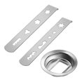 thumbnail image 1 of Biscuit Attachments, 8 Shapes Biscuit Attachment Stainless Steel for Meat Mincer with Connection Rin, 1 of 5