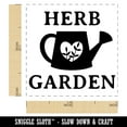 thumbnail image 2 of Herb Garden Watering Can Self-Inking Rubber Stamp Ink Stamper - Pink Ink - Small 1 Inch, 2 of 7