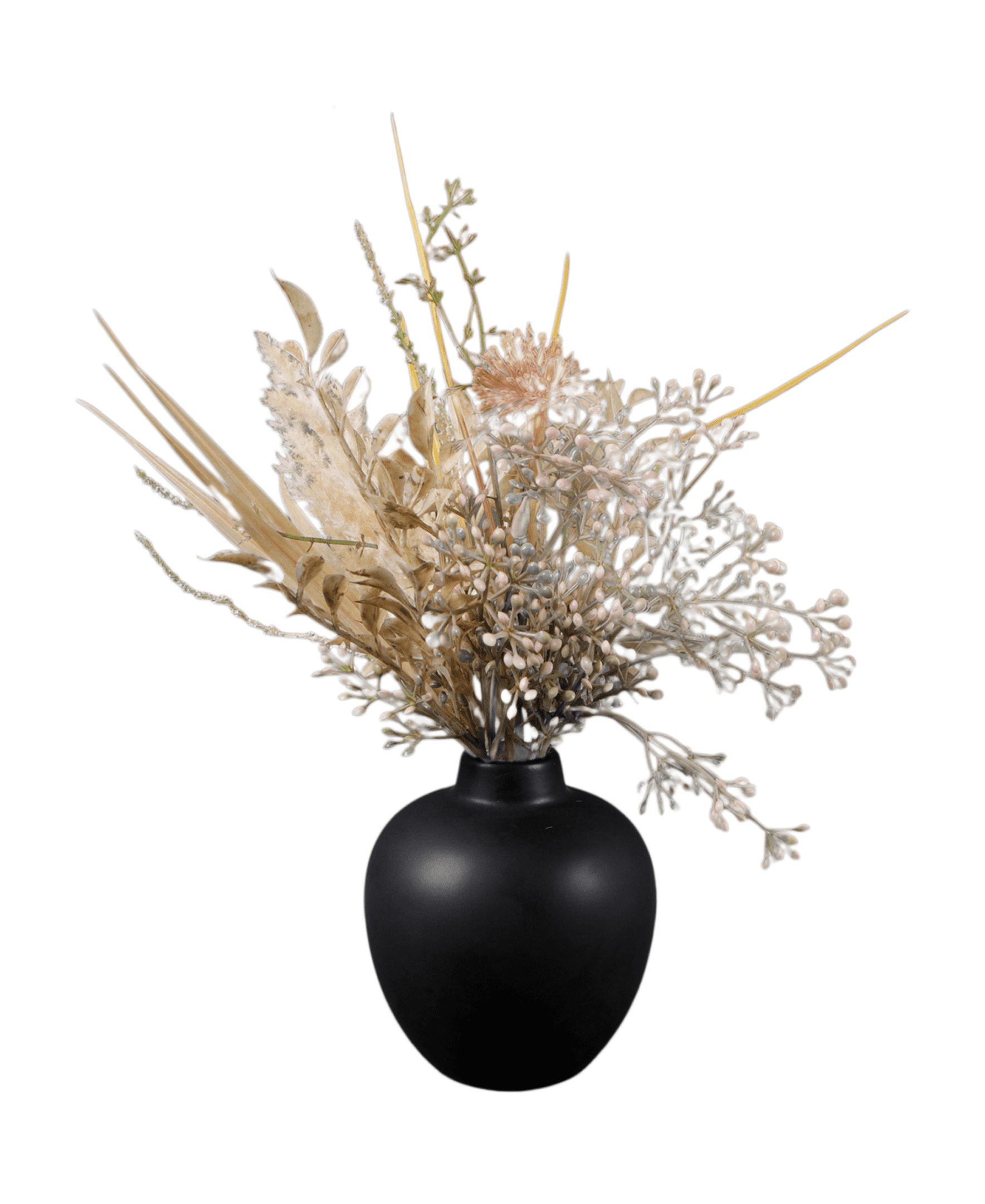 Home Decor Collection 13.3-inch Fall Leaves in Black Ceramic Vase β s Cozy Autumn Accent for Your Tabletop