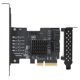 thumbnail image 1 of Tarjeta de expansión PCI E GEN3 a SATA3.0, 5 puertos, transferencia 6G, 4X, accesorios para computadora de escritorio, 1 of 8