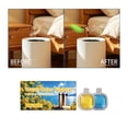 thumbnail image 3 of Trash Odor Fighter, Trash Can Air Freshener, Stick-On Deodorizer for Garbage Cans, Diaper Pails, Works with Scented Trash Bags, Fresh Lemon and Linen & Sky Scents, 2 Holders + 2 Refills, 3 of 16