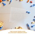 thumbnail image 3 of WEUVEB 4pcs Peg Board Diy Bean Template Transparent Plastic For Educational Fun In Kindergarten Use, 3 of 8