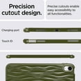 thumbnail image 6 of ELEHOLD Soft Case for iPad 10th Generation 10.9" 2022, with Ripple Design Slim Lightweight Shockproof Anti-Scratch Case for iPad 10th Gen 10.9 inch,Darkgreen, 6 of 7