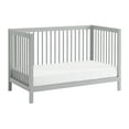 thumbnail image 4 of Oxford Baby Essential Island Full Size 4-in-1 Convertible Crib with Round Spindles, Gray, 4 of 10