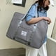 thumbnail image 4 of Bolsa de viaje plegable para mujer | Equipaje de mano impermeable de 30 l | Bolsa de deporte para gimnasio y fin de semana para niñas | Rosa, negro, morado, azul, gris y vino, 4 of 8