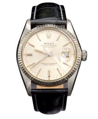 Pre-Owned Mens Rolex Stainless Steel Datejust 16014 Watch with Silver Dial