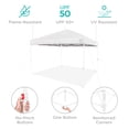 thumbnail image 4 of Best Choice Products 12x12ft Easy Setup Pop Up Canopy w/ 1-Button Setup, Wheeled Case, 4 Weight Bags - White/White, 4 of 8