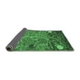 thumbnail image 2 of Ahgly Company Indoor Round Abstract Emerald Green Modern Area Rugs, 3' Round, 2 of 4