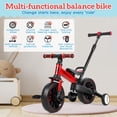 thumbnail image 6 of solautey Balance Bike with Push Handle for Kids 24-60 Months, 6 in 1 Foldable Push Bike with Training Wheels, Pedals, Brakes, Kickstand, Kid Balance Bike Gift & Toys for Boy & Girl, 6 of 9