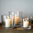 thumbnail image 6 of Whole Housewares | 5"X5" Glass Cylinder Vasecandles Holders Decorative | 2, 6 of 8