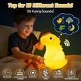 thumbnail image 3 of GLFR Squishy Night Light for Kids, 4 Soothing White Noise Sounds, Dimmable Silicone Lamp, 2025 Upgraded Rechargeable Nightlight, 9H Battery, Girl Room Decor Gifts, 3 of 8