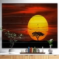thumbnail image 2 of Design Art - Lonely Tree with Birds at Sunset, 2 of 5