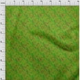 thumbnail image 3 of oneOone Georgette Viscose Green Fabric Batik Quilting Supplies Print Sewing Fabric By The Yard 42 Inch Wide, 3 of 4