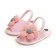 thumbnail image 2 of Baby Infant Girls Sandals Soft Sole Crib Flats Slippers Toddles Princess Shoes Infant Girls Summer Sandals First Walker Anti-slip Prewalker 0-18M, 2 of 9