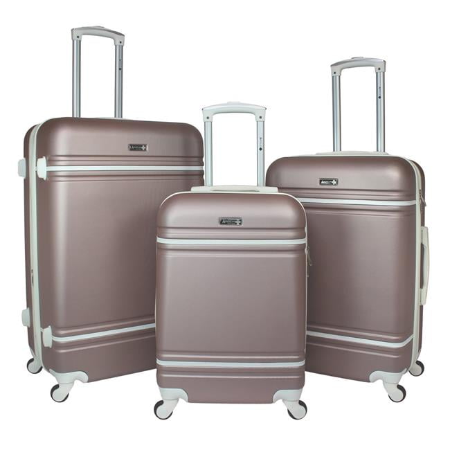 rose gold luggage set walmart