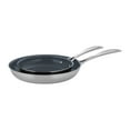 thumbnail image 5 of ZWILLING Clad CFX 2-pc Stainless Steel Ceramic Nonstick 8-in & 10-in Fry Pan Set, 5 of 5