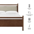 thumbnail image 3 of Modway Leni Full Size Wood Platform Bed Frame in Walnut Heathered Ivory, 3 of 10