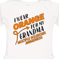 thumbnail image 4 of Inktastic I Wear Orange for My Grandma Multiple Sclerosis Awareness Boys or Girls Long Sleeve Baby Bodysuit, 4 of 5