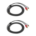 thumbnail image 1 of 2X Cable RCA 2RCA Una 3.5 Cable de Audio Jack de 3.5mm Cable Auxiliar Rca(2M), 1 of 5