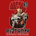 thumbnail image 2 of Boy's Marvel Rocket and Baby Groot 3rd Birthday  Graphic T-Shirt, 2 of 4