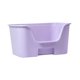 thumbnail image 2 of Cajas de arena para gatos de lados altos Inodoro abierto para gatos Recipiente grande para arena para gatos para interiores Violeta sin rueda, 2 of 8
