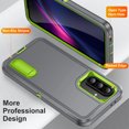 thumbnail image 3 of For Samsung A36 Case Military Grade Dual Layer Shockproof Phone Cover Build With Kickstand Dustproof Drop Proof Protective Case for Galaxy A36 6.7"(Gray/Green), 3 of 8