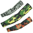thumbnail image 3 of 2 Pairs Camouflage Unisex UV Protection Sleeves Long Arm Sleeves Cooling Sleeves Spandex Arm Covers, 3 of 8