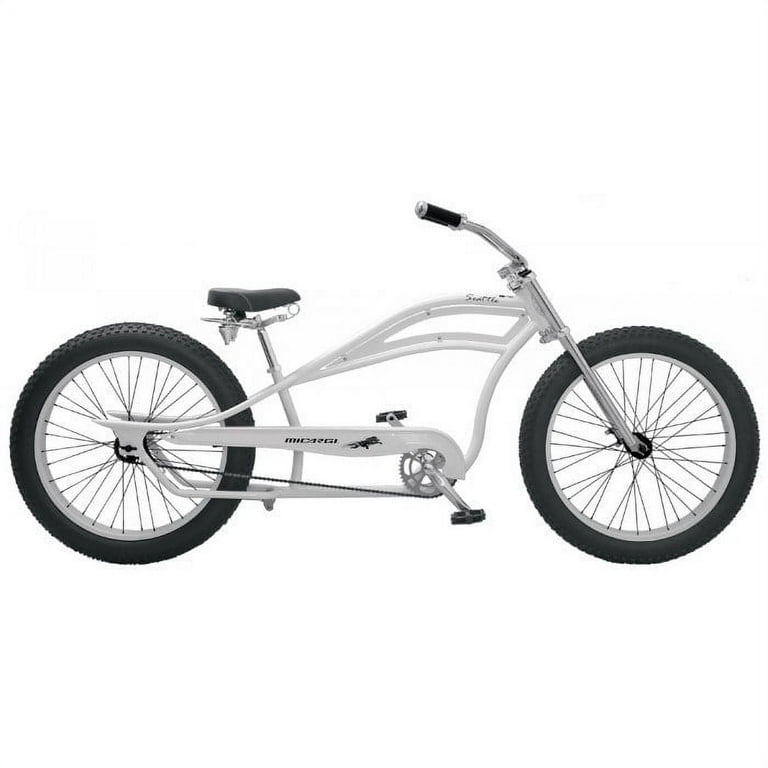 Micargi SEATTLE 26 Unisex Stretch Fat Tire Cruiser White Walmart