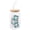 Cinnamoroll Polaroids, variant on Silver Buffalo Disney Ohana Floral Glass Jar Tumbler with Bamboo Lid and Glass Straw, 16 Ounces