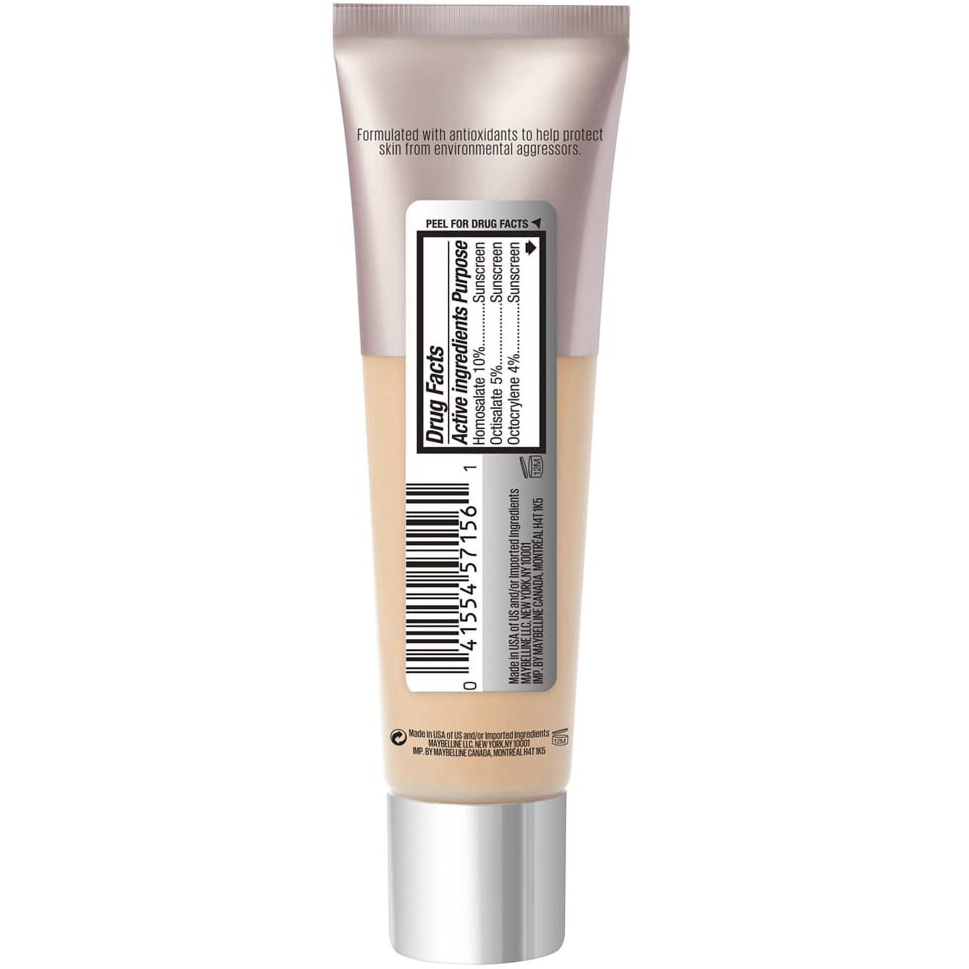 Maybelline Dream Urban Cover Liquid Foundation Makeup, SPF 50, Warm Nude, 1 fl oz