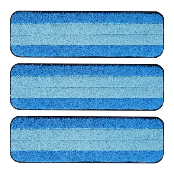 3 Pack Microfiber Cleaning Pads for Bona Mop,Safe for Hardwood and Hard-Surface Floors,Reusable Microfiber Mop Pads for 18 Inch Mop,No Residue,Super-Absorbent,Over 500 Machine Washes