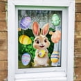 thumbnail image 2 of Easter Window Stickers,Cartoon Bunny Rabbit Window Clings,Double-Sided Happy Easter Window Sticker,Easter Bunny Decorations Decals Stickers for Glass Window ,Easter Eggs Window Decals for Spring, 2 of 5