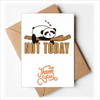 Sleep Panda Branches Lazy Thank You Cards Envelopes Blank Note